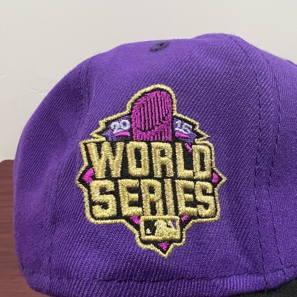New Era, 59Fifty Fitted Hat, New York Mets, Purple & Black - Picture 2 of 15